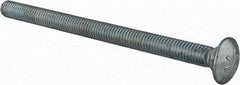 Value Collection - 3/8-16 UNC 5-1/2" Length Under Head, Standard Square Neck, Carriage Bolt - Grade 2 Steel, Zinc-Plated Finish - All Tool & Supply