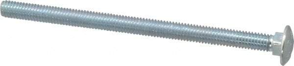 Value Collection - 3/8-16 UNC 6" Length Under Head, Standard Square Neck, Carriage Bolt - Grade 2 Steel, Zinc-Plated Finish - All Tool & Supply