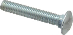 Value Collection - 1/2-13 UNC 3" Length Under Head, Standard Square Neck, Carriage Bolt - Grade 2 Steel, Zinc-Plated Finish - All Tool & Supply