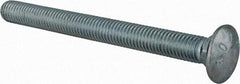 Value Collection - 1/2-13 UNC 5-1/2" Length Under Head, Standard Square Neck, Carriage Bolt - Grade 2 Steel, Zinc-Plated Finish - All Tool & Supply