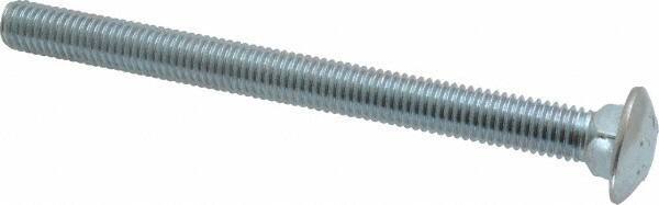 Value Collection - 1/2-13 UNC 6" Length Under Head, Standard Square Neck, Carriage Bolt - Grade 2 Steel, Zinc-Plated Finish - All Tool & Supply