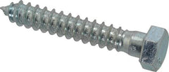 Value Collection - 1/2" Screw, 3" Length Under Head, Steel, Hex Head Lag Screw - Zinc Plated, Grade 2 - All Tool & Supply