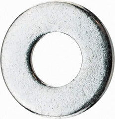 Value Collection - 1/4" Screw, Steel USS Flat Washer - 5/16" ID x 3/4" OD, 1/16" Thick, Zinc-Plated Finish - All Tool & Supply