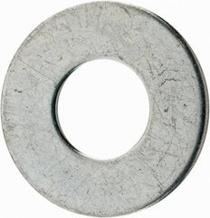 Value Collection - 3/8" Screw, Steel USS Flat Washer - 7/16" ID x 1" OD, 5/64" Thick, Zinc-Plated Finish - All Tool & Supply