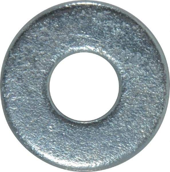 Value Collection - 7/16" Screw, Steel USS Flat Washer - 1/2" ID x 1-1/4" OD, 5/64" Thick, Zinc-Plated Finish - All Tool & Supply