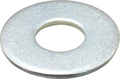 Value Collection - 1/2" Screw, Steel USS Flat Washer - 9/16" ID x 1-3/8" OD, 7/64" Thick, Zinc-Plated Finish - All Tool & Supply