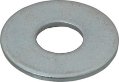 Value Collection - 5/8" Screw, Steel USS Flat Washer - 11/16" ID x 1-3/4" OD, 9/64" Thick, Zinc-Plated Finish - All Tool & Supply