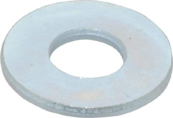 Value Collection - 1/4" Screw, Steel USS Flat Washer - 5/16" ID x 3/4" OD, 1/16" Thick, Zinc-Plated Finish - All Tool & Supply