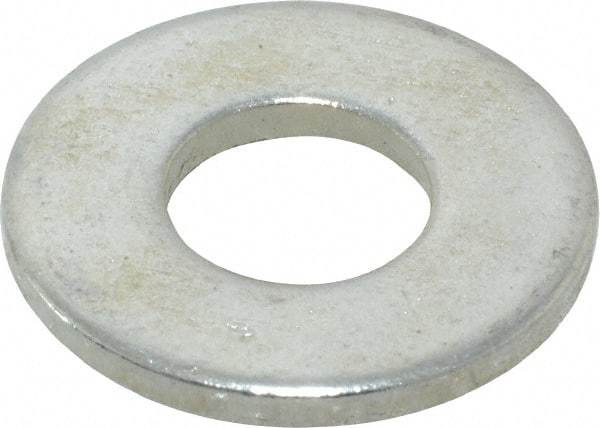 Value Collection - 3/8" Screw, Steel USS Flat Washer - 7/16" ID x 1" OD, 0.0781" Thick, Zinc-Plated Finish - All Tool & Supply