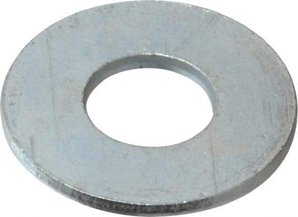 Value Collection - 9/16" Screw, Steel USS Flat Washer - 5/8" ID x 1-1/2" OD, 0.1094" Thick, Zinc-Plated Finish - All Tool & Supply