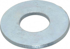 Value Collection - 1" Screw, Steel USS Flat Washer - 1-1/16" ID x 2-1/2" OD, 0.1719" Thick, Zinc-Plated Finish - All Tool & Supply