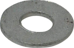 Value Collection - #10 Screw, Steel SAE Flat Washer - 7/32" ID x 1/2" OD, 3/64" Thick, Zinc-Plated Finish - All Tool & Supply