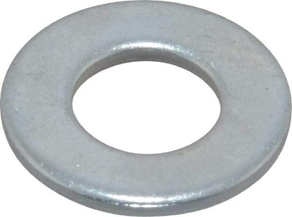 Value Collection - 3/8" Screw, Steel SAE Flat Washer - 13/32" ID x 13/16" OD, 1/16" Thick, Zinc-Plated Finish - All Tool & Supply