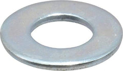 Value Collection - 7/16" Screw, Steel SAE Flat Washer - 15/32" ID x 59/64" OD, 1/16" Thick, Zinc-Plated Finish - All Tool & Supply