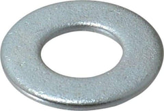 Value Collection - 1/2" Screw, Steel SAE Flat Washer - 17/32" ID x 1-1/16" OD, 3/32" Thick, Zinc-Plated Finish - All Tool & Supply