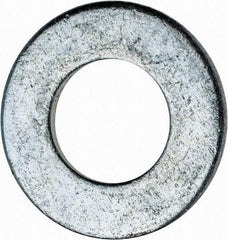 Value Collection - 9/16" Screw, Steel SAE Flat Washer - 19/32" ID x 1-3/16" OD, 3/32" Thick, Zinc-Plated Finish - All Tool & Supply