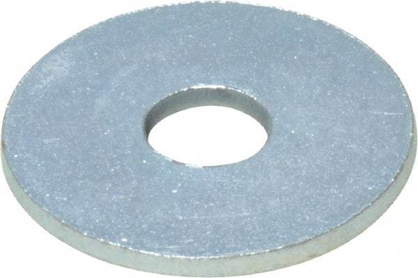 Value Collection - 1/4" Screw, Steel Fender Flat Washer - 1/4" ID x 1" OD, 0.049" Thick, Zinc-Plated Finish - All Tool & Supply