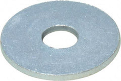 Value Collection - 1/4" Screw, Steel Fender Flat Washer - 1/4" ID x 1" OD, 0.049" Thick, Zinc-Plated Finish - All Tool & Supply