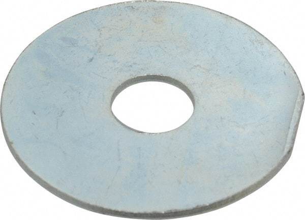 Value Collection - 1/2" Screw, Steel Fender Flat Washer - 1/2" ID x 2" OD, 0.06" Thick, Zinc-Plated Finish - All Tool & Supply