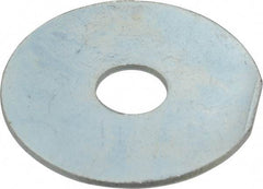 Value Collection - 1/2" Screw, Steel Fender Flat Washer - 1/2" ID x 2" OD, 0.06" Thick, Zinc-Plated Finish - All Tool & Supply