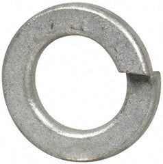 Value Collection - 1/2", 0.502" ID, 1/8" Thick Split Lock Washer - Steel, Zinc-Plated Finish, 0.502" Min ID, 0.512" Max ID, 0.869" Min OD, 0.873" Max OD - All Tool & Supply