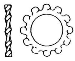 Value Collection - M8 Screw, 8.4mm ID, Stainless Steel Internal Tooth Lock Washer - 15mm OD, Uncoated, Grade 18-8 & Austenitic A2 - All Tool & Supply