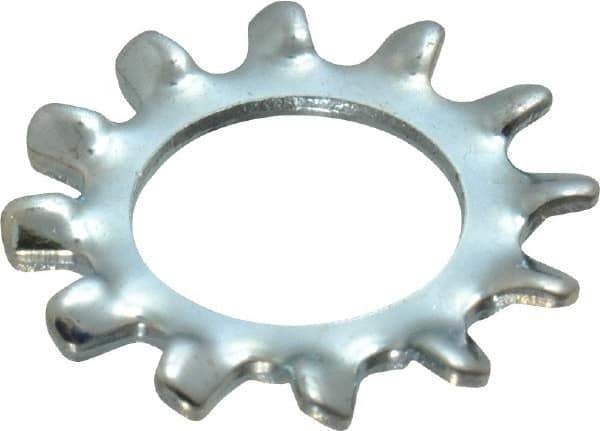 Value Collection - 5/16" Screw, 0.332" ID, Steel External Tooth Lock Washer - 0.61" OD, Zinc-Plated, Grade 2 - All Tool & Supply