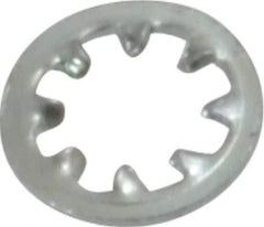 Made in USA - #2 Screw, 0.095" ID, Steel Internal Tooth Lock Washer - 0.2" OD, Zinc-Plated, Grade 2 - All Tool & Supply