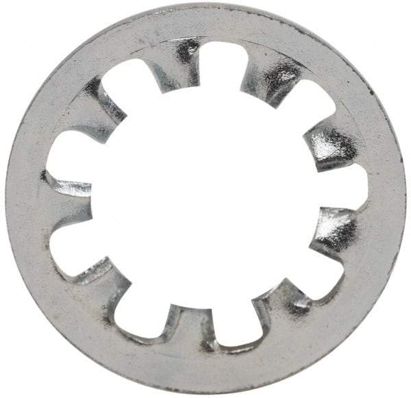 Value Collection - 1/4" Screw, 0.267" ID, Steel Internal Tooth Lock Washer - 0.478" OD, Zinc-Plated, Grade 2 - All Tool & Supply