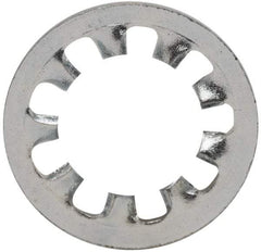 Value Collection - 1/4" Screw, 0.267" ID, Steel Internal Tooth Lock Washer - 0.478" OD, Zinc-Plated, Grade 2 - All Tool & Supply