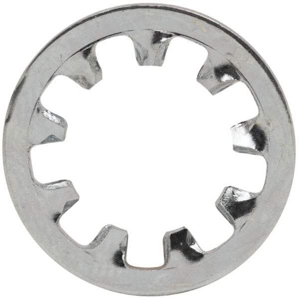 Value Collection - 3/8" Screw, 0.398" ID, Steel Internal Tooth Lock Washer - 0.692" OD, Zinc-Plated, Grade 2 - All Tool & Supply