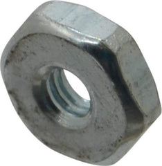 Value Collection - #5-40 UNC Steel Right Hand Machine Screw Hex Nut - 5/16" Across Flats, 7/64" High, Zinc Clear Finish - All Tool & Supply