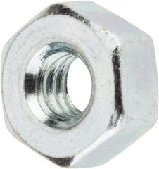 Value Collection - 1/4-20 UNC Steel Right Hand Heavy Hex Nut - 1/2" Across Flats, 0.2344" High, Zinc-Plated Finish - All Tool & Supply