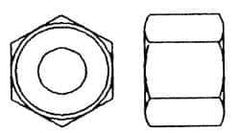 Value Collection - M8x1.25 Metric Coarse Stainless Steel Right Hand Heavy Hex Nut - 13mm Across Flats, 8mm High, Uncoated - All Tool & Supply