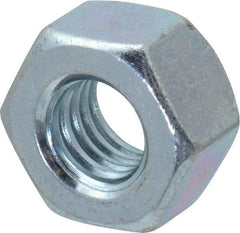 Value Collection - 7/16-14 UNC Steel Right Hand Heavy Hex Nut - 3/4" Across Flats, 0.4219" High, Zinc-Plated Finish - All Tool & Supply