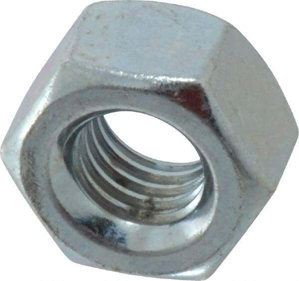 Value Collection - 9/16-12 UNC Steel Right Hand Heavy Hex Nut - 15/16" Across Flats, 0.5469" High, Zinc-Plated Finish - All Tool & Supply