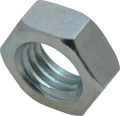 Value Collection - 5/8-11 UNC Steel Right Hand Hex Jam Nut - 15/16" Across Flats, 3/8" High, Zinc-Plated Finish - All Tool & Supply