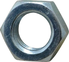 Value Collection - 1-8 UNC Steel Right Hand Hex Jam Nut - 1-1/2" Across Flats, 0.5469" High, Zinc-Plated Finish - All Tool & Supply