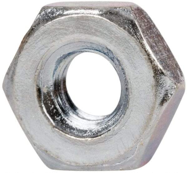 Value Collection - 7/16-20 UNF Steel Right Hand Hex Jam Nut - 11/16" Across Flats, 1/4" High, Zinc-Plated Finish - All Tool & Supply