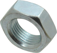 Value Collection - 3/4-16 UNF Steel Right Hand Hex Jam Nut - 1-1/8" Across Flats, 0.4219" High, Zinc-Plated Finish - All Tool & Supply