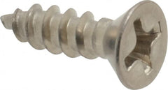 Value Collection - #6 Flat Head Phillips Sheet Metal Screw - Stainless Steel, 1/2" OAL, Grade 18-8 - All Tool & Supply