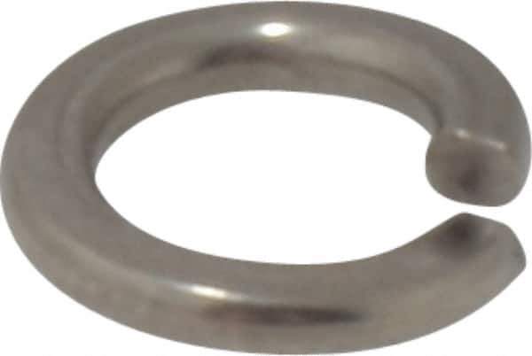 Value Collection - #10, 0.047" Thick Split Lock Washer - 18-8 Stainless Steel, 0.193" Min ID, 0.2" Max ID, 0.188" Min OD, 0.334" Max OD - All Tool & Supply