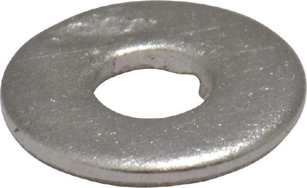 Value Collection - #2 Screw, Grade 18-8 Stainless Steel Standard Flat Washer - 3/32" ID x 1/4" OD, 0.025" Thick - All Tool & Supply