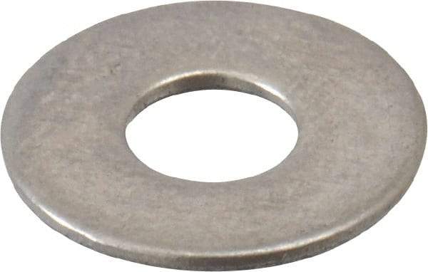 Value Collection - #6 Screw, Grade 18-8 Stainless Steel Standard Flat Washer - 9/64" ID x 3/8" OD, 0.031" Thick - All Tool & Supply