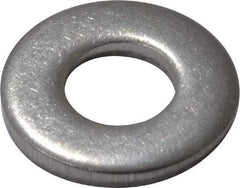 Value Collection - #10 Screw, Grade 18-8 Stainless Steel Standard Flat Washer - 7/32" ID x 1/2" OD, 0.049" Thick - All Tool & Supply