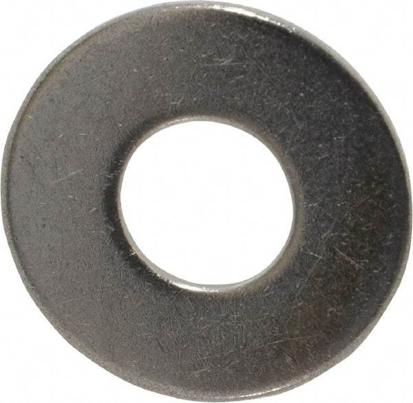 Value Collection - 7/16" Screw, Grade 18-8 Stainless Steel Standard Flat Washer - 1/2" ID x 1-1/4" OD, 0.083" Thick - All Tool & Supply