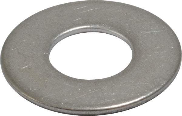 Value Collection - 1/2" Screw, Grade 18-8 Stainless Steel Standard Flat Washer - 17/32" ID x 1-1/16" OD, 0.095" Thick - All Tool & Supply