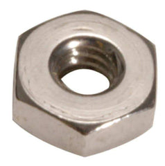 Made in USA - #2-56 UN Steel Right Hand Machine Screw Hex Nut - 3/16" Across Flats, 0.066" High, Cadmium-Plated Finish - All Tool & Supply