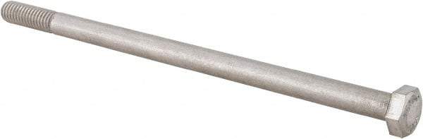 Value Collection - 5/16-18 UNC, 6" Length Under Head Hex Head Cap Screw - Grade 18-8 Stainless Steel, 1/2" Hex - All Tool & Supply