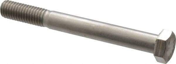 Value Collection - 1/2-13 UNC, 4-1/2" Length Under Head Hex Head Cap Screw - Grade 18-8 Stainless Steel, 3/4" Hex - All Tool & Supply